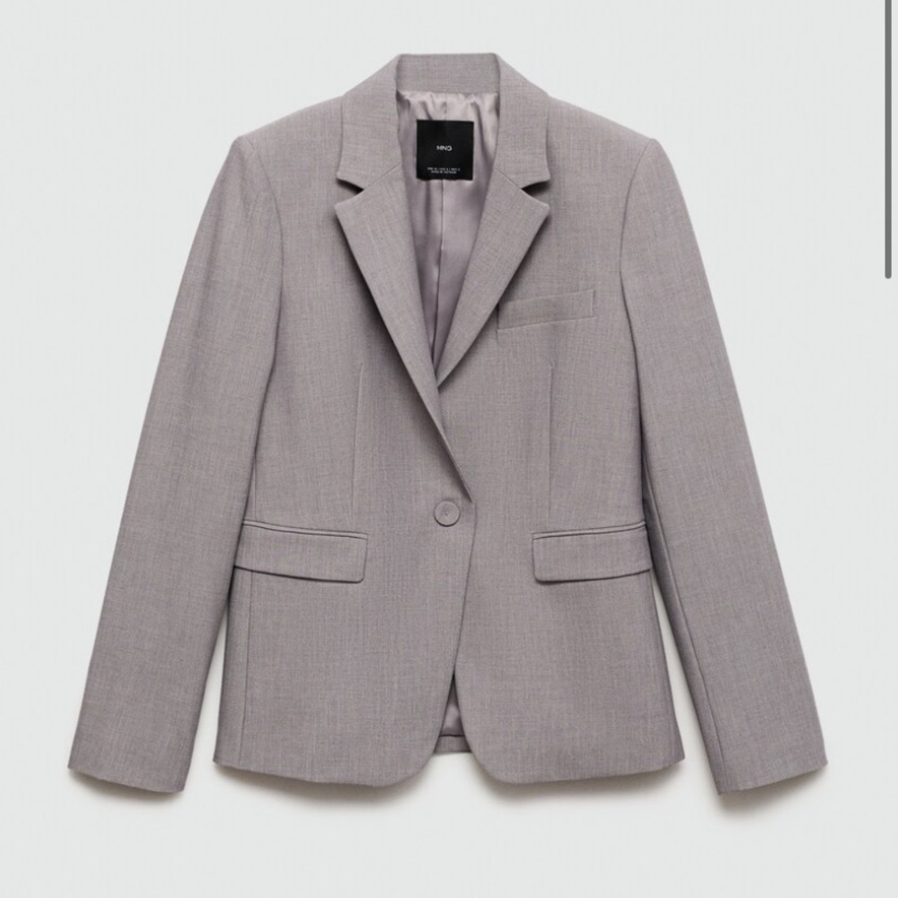 MANGO Women’s Straight fit suit blazer